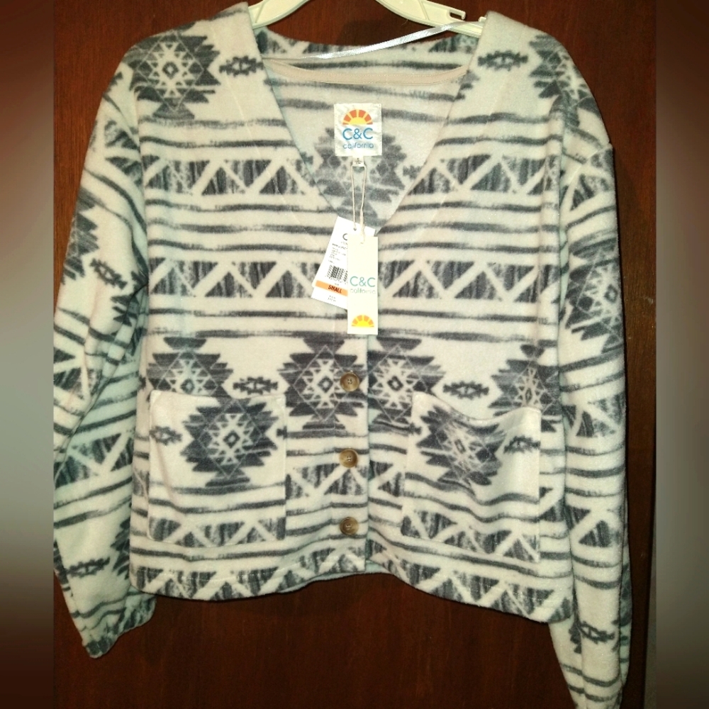 C&C California Aztec Print Fleece New S
